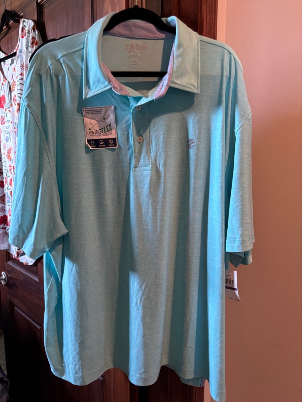 IZOD Men's Aqua Polo Shirt